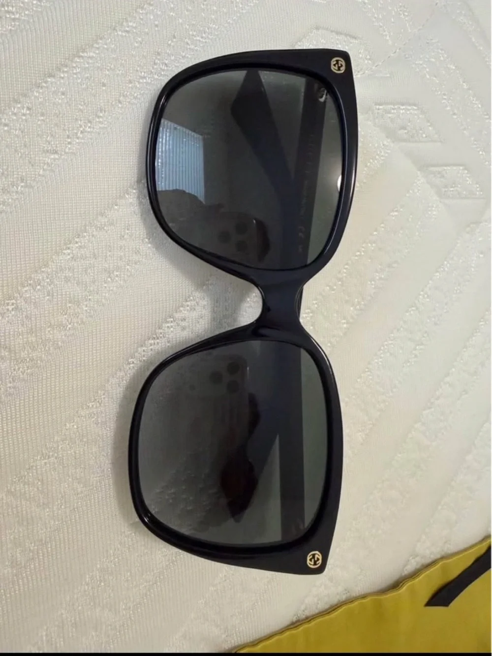 Gucci Black Square Gradient Lens Sunglasses